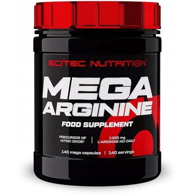 Scitec Nutrition SCITEC MEGA ARGININE 140K ARGININA MEGA POMPA MIĘŚNIOWA TLENEK AZOTU Scitec Nutrition SCITEC MEGA ARGININE 140K ARGININA MEGA POMPA MIĘŚNIOWA TLENEK AZOTU