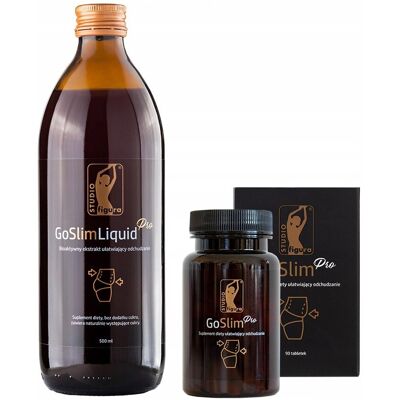 Set Odchudzający GO SLIM Liquid 500ml + 90 Kapsułek na redukcję Set Odchudzający GO SLIM Liquid 500ml + 90 Kapsułek na redukcję