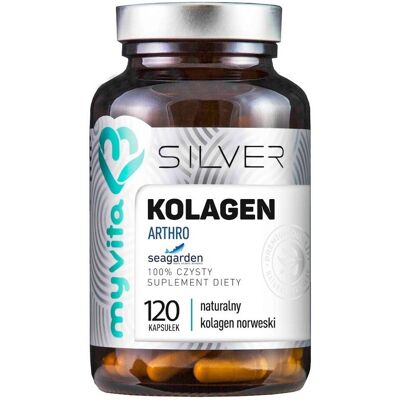 Norweski Kolagen Typ I - MyVita Silver - 120 Kapsułek Norweski Kolagen Typ I - MyVita Silver - 120 Kapsułek