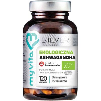 MYVITA KSM-66 Ashwagandha - Wsparcie stresu i snu - Ziołowy suplement MYVITA KSM-66 Ashwagandha - Wsparcie stresu i snu - Ziołowy suplement