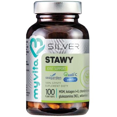 MYVITA SILVER PRO COMPLEX Kolagen I & II, MSM, Glukozamina, Witamina C - Wsparcie stawów MYVITA SILVER PRO COMPLEX Kolagen I & II, MSM, Glukozamina, Witamina C - Wsparcie stawów