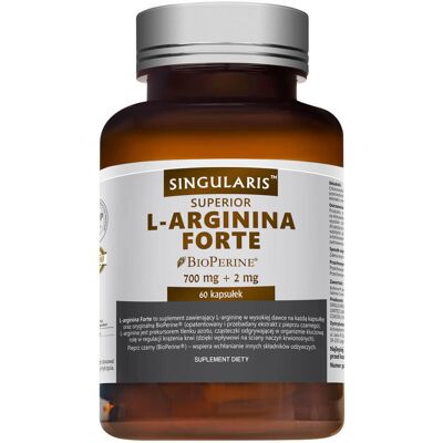 Singularis Superior L-arginina Forte, suplement diety, 60 kapsułek Singularis Superior L-arginina Forte, suplement diety, 60 kapsułek