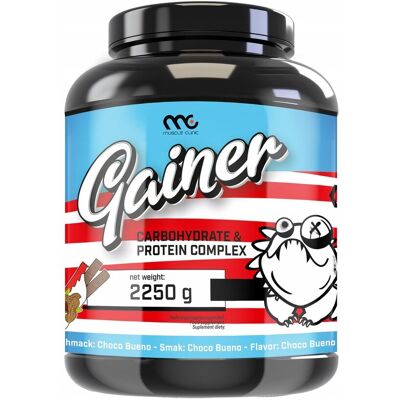 Smoothie Gainer na Masę Muscle Clinic 2250g Kinder Bueno Pyszny Smaczny Smoothie Gainer na Masę Muscle Clinic 2250g Kinder Bueno Pyszny Smaczny