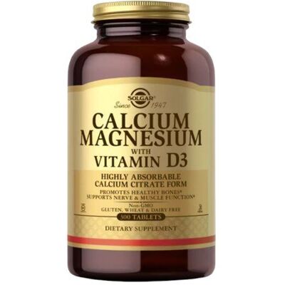 Solgar Calcium Magnesium With Vitamin D3 - Wapń, Magnez Z Witaminą D3 (300 Tabl.) Solgar Calcium Magnesium With Vitamin D3 - Wapń, Magnez Z Witaminą D3 (300 Tabl.)