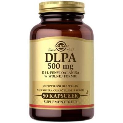 Solgar Dlpa 500Mg Fenyloalanina Wsparcie Mózgu 50 Kaps. Solgar Dlpa 500Mg Fenyloalanina Wsparcie Mózgu 50 Kaps.
