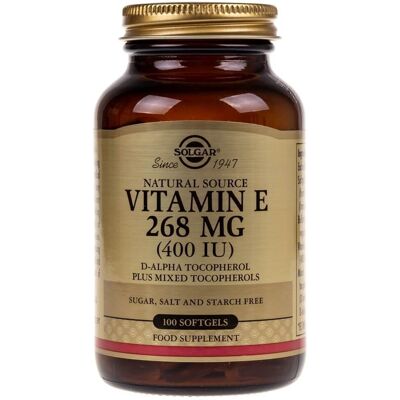 Solgar Witamina E 268mg kapsułki miękkie - 100 szt. Solgar Witamina E 268mg kapsułki miękkie - 100 szt.