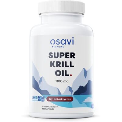 Suplement Diety, Super Krill Oil (Marine) Osavi 1180mg - 120 Kapsułek Żelowych Suplement Diety, Super Krill Oil (Marine) Osavi 1180mg - 120 Kapsułek Żelowych