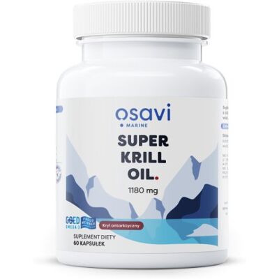 Suplement Diety, Super Krill Oil (Marine) Osavi 1180mg - 60 Kapsułek Żelowych Suplement Diety, Super Krill Oil (Marine) Osavi 1180mg - 60 Kapsułek Żelowych
