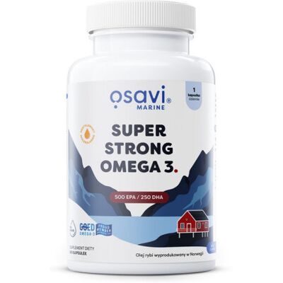 Suplement Diety, Super Strong Omega 3 (Marine) Osavi 500 Epa / 250 Dha - 90 Kapsułek Żelowych Suplement Diety, Super Strong Omega 3 (Marine) Osavi 500 Epa / 250 Dha - 90 Kapsułek Żelowych