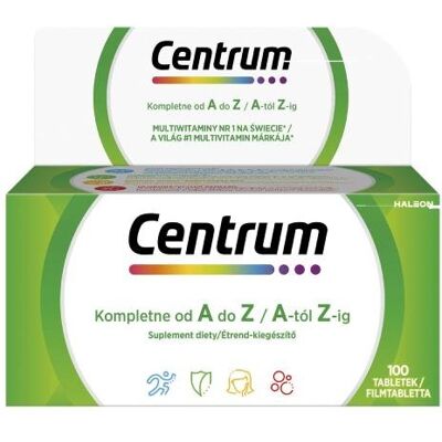Suplement Diety, Centrum Kompletne Od A Do Z, 100 Tabl. Suplement Diety, Centrum Kompletne Od A Do Z, 100 Tabl.