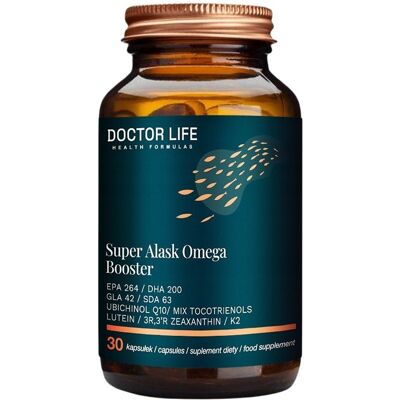 Suplement Diety, Doctor Life, Super Alask Omega Booster, 30 Kaps. Suplement Diety, Doctor Life, Super Alask Omega Booster, 30 Kaps.