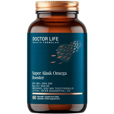 Suplement Diety, Doctor Life, Super Alask Omega Booster, 60 Kaps. Suplement Diety, Doctor Life, Super Alask Omega Booster, 60 Kaps.