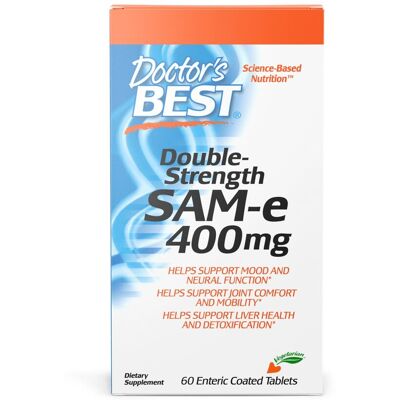 Doctor's Best SAM-e Podwójna Siła 400 mg - Suplement diety Doctor's Best SAM-e Podwójna Siła 400 mg - Suplement diety