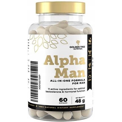 Golden Tree Alpha Man Wzmacniacz testosteronu - Wspiera równowagę hormonalną Golden Tree Alpha Man Wzmacniacz testosteronu - Wspiera równowagę hormonalną