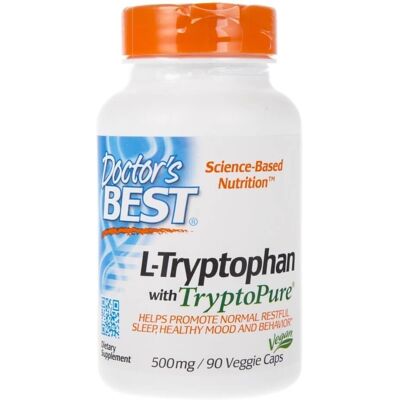 Doctor's Best L-Tryptophan 500mg - Suplement diety Doctor's Best L-Tryptophan 500mg - Suplement diety