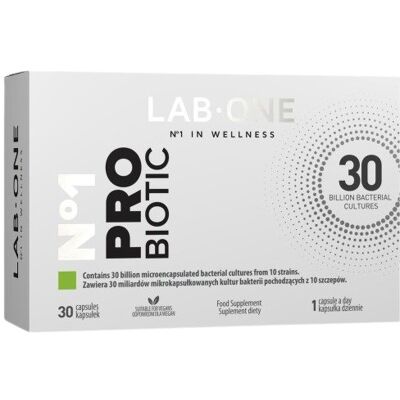 Lab One N°1 ProBiotic 30g - Probiootyczne Kapsułki Lab One N°1 ProBiotic 30g - Probiootyczne Kapsułki