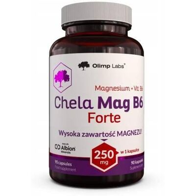 Suplement Diety, Olimp Chela-Mag B6 Forte, Magnez Chelat Witamina, 90 Kapsułek Suplement Diety, Olimp Chela-Mag B6 Forte, Magnez Chelat Witamina, 90 Kapsułek