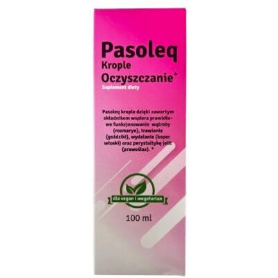 Pasoleq Suplement ziołowy odtruwający wątroba - 100ml Pasoleq Suplement ziołowy odtruwający wątroba - 100ml