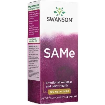 Swanson Biochem SAMe 200mg - Suplement diety Swanson Biochem SAMe 200mg - Suplement diety
