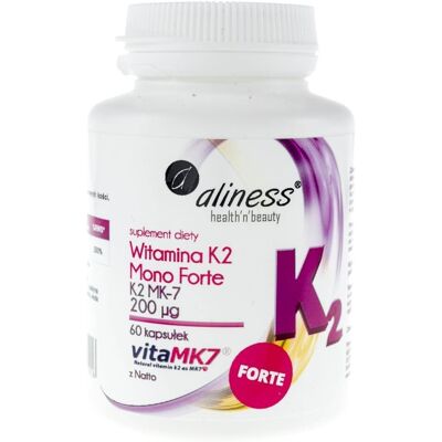 ALINESS K2MK7 200 mcg - Naturalny suplement witaminy K2 MK-7 ALINESS K2MK7 200 mcg - Naturalny suplement witaminy K2 MK-7