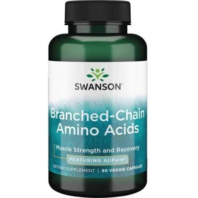 Swanson, Ajipure Bcaa, Suplement diety, 90 kaps. Swanson, Ajipure Bcaa, Suplement diety, 90 kaps.