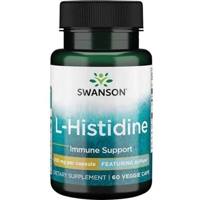 Swanson AjiPure L-Histydyna 500mg Kapsułki - Suplement Swanson AjiPure L-Histydyna 500mg Kapsułki - Suplement
