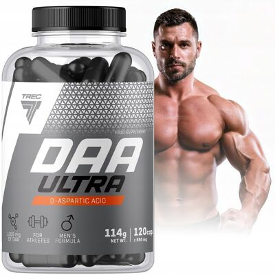 Trec Daa Ultra 120 Kaps. Booster Testosteronu Siła I Moc Do Treningów Trec Daa Ultra 120 Kaps. Booster Testosteronu Siła I Moc Do Treningów