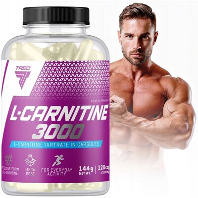 Trec Nutrition L-Carnitine 3000 - 120 kapsułek - Suplement diety Trec Nutrition L-Carnitine 3000 - 120 kapsułek - Suplement diety