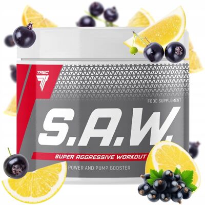 Trec Nutrition Trec S.A.W. Proszek Czarna Porzeczka Cytryna - Suplement Przed Treningiem Trec Nutrition Trec S.A.W. Proszek Czarna Porzeczka Cytryna - Suplement Przed Treningiem
