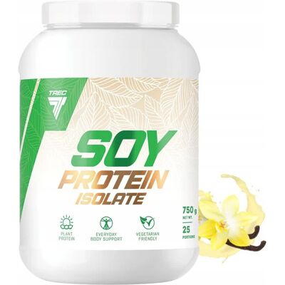 Trec Nutrition Wysokiej Jakości Waniliowe Izolaty Białka Sojowego - 750g Trec Nutrition Wysokiej Jakości Waniliowe Izolaty Białka Sojowego - 750g