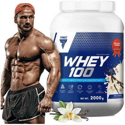 Trec Nutrition - Whey 100 - wanilia Trec Nutrition - Whey 100 - wanilia