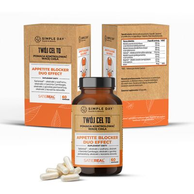 Simple Day Garcinia Cambogia Kontrola apetytu Duo - 60 kapsułek - Suplement diety Simple Day Garcinia Cambogia Kontrola apetytu Duo - 60 kapsułek - Suplement diety