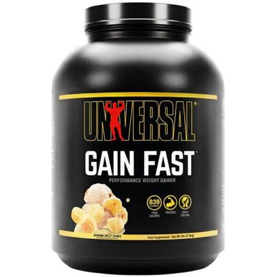 Universal Nutrition Gain Fast - odżywka na masę gainer 2,3 kg banan Universal Nutrition Gain Fast - odżywka na masę gainer 2,3 kg banan
