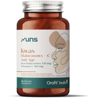 Amix Uns Kwas Hialuronowy+C Anti-Age 60Vegcaps Amix Uns Kwas Hialuronowy+C Anti-Age 60Vegcaps