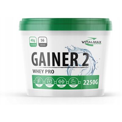 Vitalmax Gainer 2 - 2,25kg Mutant Masa Whey Czekolada Legenda Aż 27% Białka Vitalmax Gainer 2 - 2,25kg Mutant Masa Whey Czekolada Legenda Aż 27% Białka