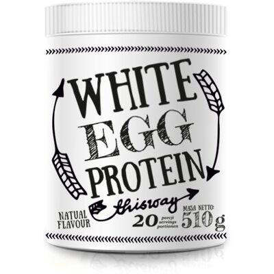 Inny producent White EGG protein białko jajka albumina w proszku słoik Natural 510 g Inny producent White EGG protein białko jajka albumina w proszku słoik Natural 510 g