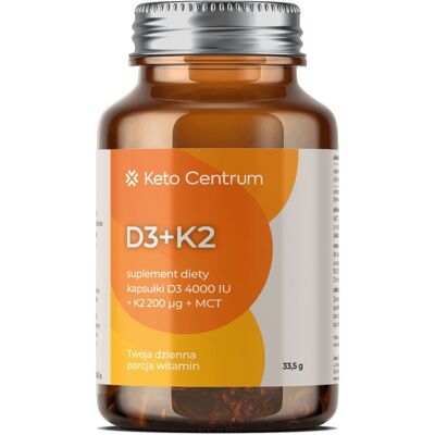 Witamina D3+k2 Keto Centrum (90 Kapsułek) Witamina D3+k2 Keto Centrum (90 Kapsułek)