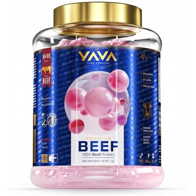 Inny producent YAVA LABS PREMIUM BIAŁKO WOŁOWE 2KG GUMA BALONOWA Inny producent YAVA LABS PREMIUM BIAŁKO WOŁOWE 2KG GUMA BALONOWA
