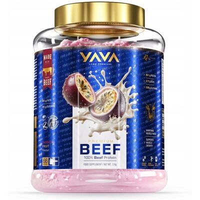 Inny producent YAVA LABS PREMIUM BIAŁKO WOŁOWE 2KG MARAKUJA Inny producent YAVA LABS PREMIUM BIAŁKO WOŁOWE 2KG MARAKUJA