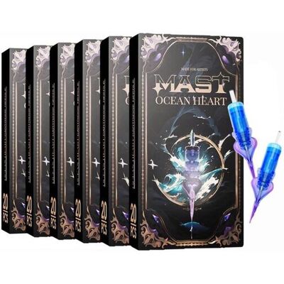 Zestaw Kartridży Mix Mast Ocean Heart, 6 Op/120 Szt (0801rl, 0801rlt, 0803rl, 1001rl, 1001rlt, 1201rl) Zestaw Kartridży Mix Mast Ocean Heart, 6 Op/120 Szt (0801rl, 0801rlt, 0803rl, 1001rl, 1001rlt, 1201rl)