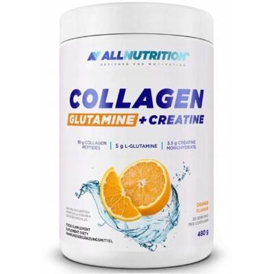 SFD Allnutrition Collagen Glutamine + Creatine Pomarańcza Dla Sportowców, 480 G SFD Allnutrition Collagen Glutamine + Creatine Pomarańcza Dla Sportowców, 480 G