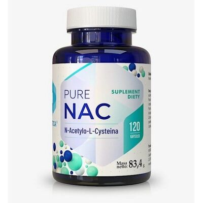 Hepatica Pure Nac N-Acetylo-L-Cysteina (120 Kapsułek) 5904996527846 Hepatica Pure Nac N-Acetylo-L-Cysteina (120 Kapsułek) 5904996527846