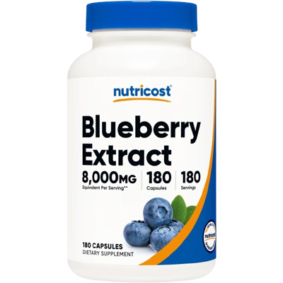 Nutricost Blueberry Extract 50:1 - Ekstrakt Z Borówki (180 Kaps.) Nutricost Blueberry Extract 50:1 - Ekstrakt Z Borówki (180 Kaps.)