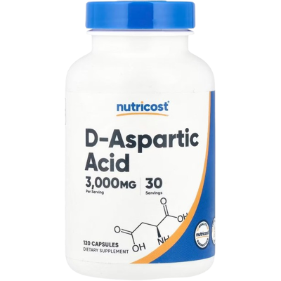 Nutricost D-Aspartic Acid - Kwas D-Asparaginowy Daa (120 Kaps.) Nutricost D-Aspartic Acid - Kwas D-Asparaginowy Daa (120 Kaps.)