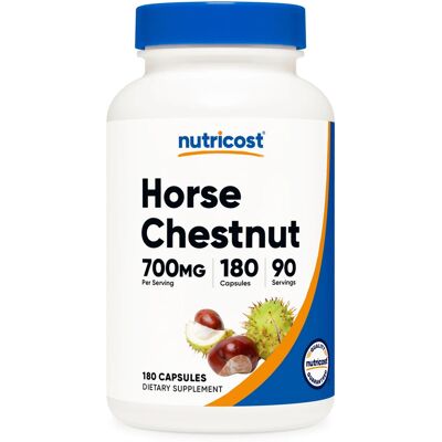 Nutricost Horse Chestnut 350 Mg - Ekstrakt Z Kasztanowca (180 Kaps.) Nutricost Horse Chestnut 350 Mg - Ekstrakt Z Kasztanowca (180 Kaps.)