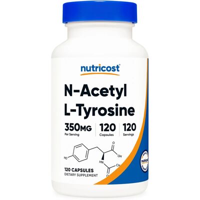 Nutricost N-Acetyl L-Tyrosine 350 Mg - N-Acetylo L-Tyrozyna (120 Kaps.) Nutricost N-Acetyl L-Tyrosine 350 Mg - N-Acetylo L-Tyrozyna (120 Kaps.)