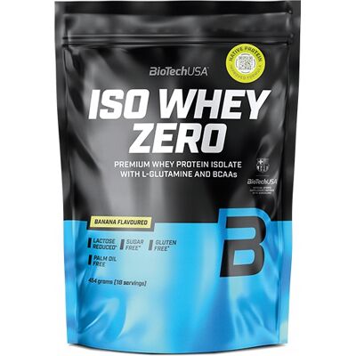 BioTechUSA Odżywka Białkowa Biotech Iso Whey Zero Bananowy (454 G) Bez Cukru BioTechUSA Odżywka Białkowa Biotech Iso Whey Zero Bananowy (454 G) Bez Cukru