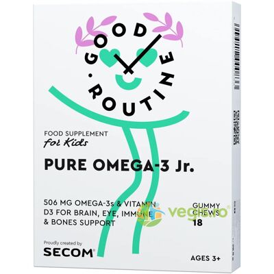 Pure Omega 3 Pentru Copii 18 Jeleuri Secom, Pure Omega 3 Pentru Copii 18 Jeleuri Secom,