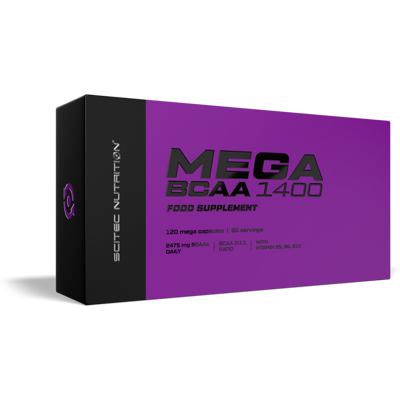 Scitec Nutrition Scitec Mega Bcaa 1400 120 Caps. 29.04.2027 Scitec Nutrition Scitec Mega Bcaa 1400 120 Caps. 29.04.2027