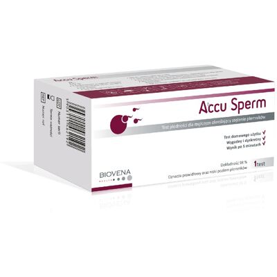 Accu Sperm, test płodności dla mężczyzn, 1 sztuka Accu Sperm, test płodności dla mężczyzn, 1 sztuka